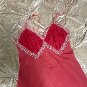 2 of Diamonds Pink (out of Control Pleats) SLIP